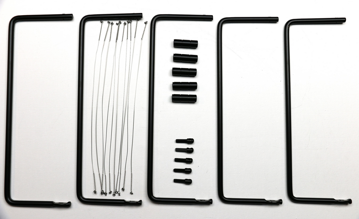 10" Cheese Slicer Hardware Kit, 5 Pieces, Black Finish