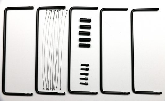 10" Cheese Slicer Hardware Kit, 5 Pieces, Black Finish